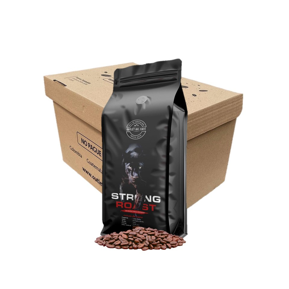 CAJA 21 Kg CAFE TOSTADO STRONG ROAST ARABICO ENVASADO